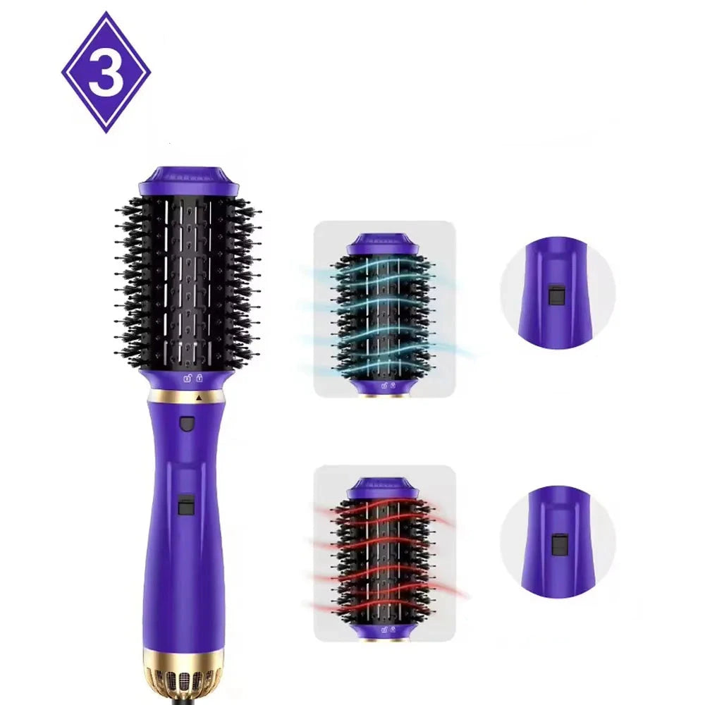 Brosse soufflante tournante