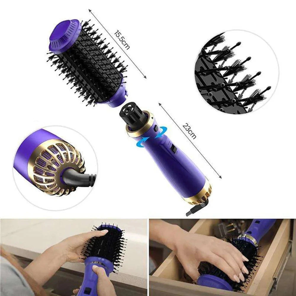 Brosse soufflante tournante