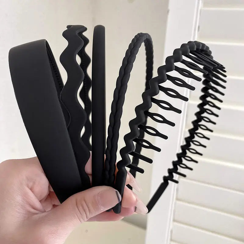 Serre-tête Classique Noir En Plastique – Largeur 14 Mm, Pour Tous Types De Cheveux, Neuf Sous Blister