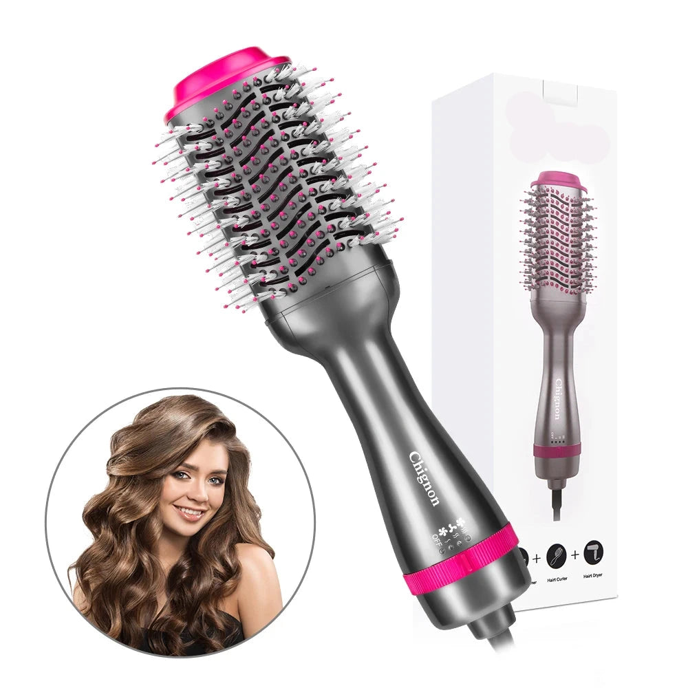 brosse soufflante avec fonction sèche-cheveux